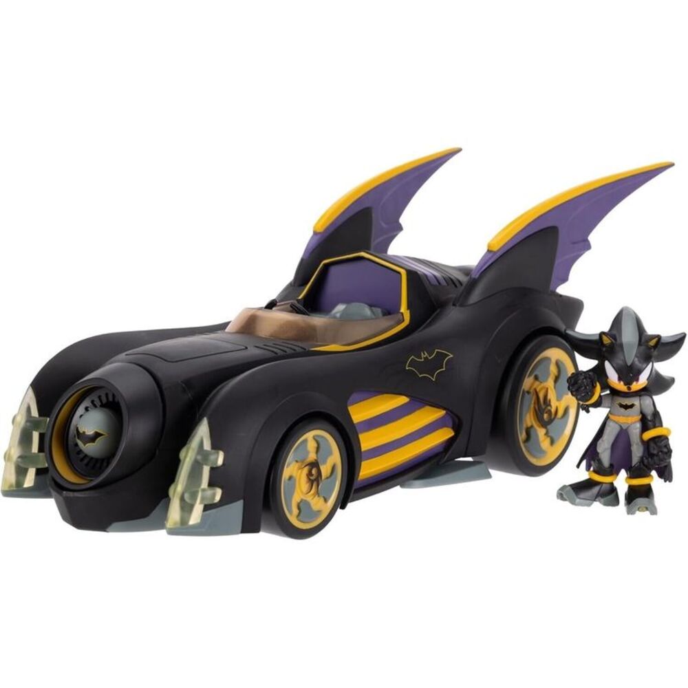 Jakks Pacific - DC x Sonic the Hedgehog Batmobile & Shadow Batman COLLECTIBLES